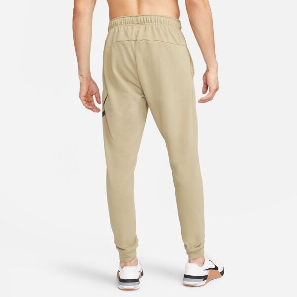 Nike DRI-FIT Pánské Tréninkové Kalhoty, Béžová, Veľkosť S