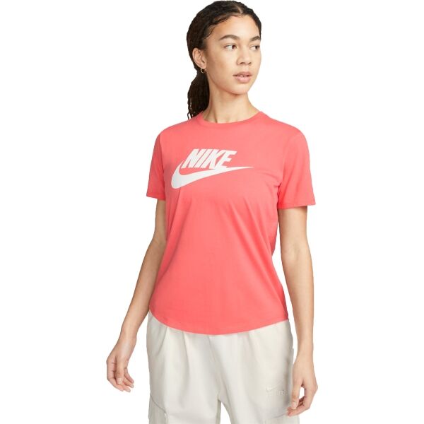 Nike SPORTSWEAR ESSENTIAL ICON FUTURA Dámské Tričko, Lososová, Veľkosť XL