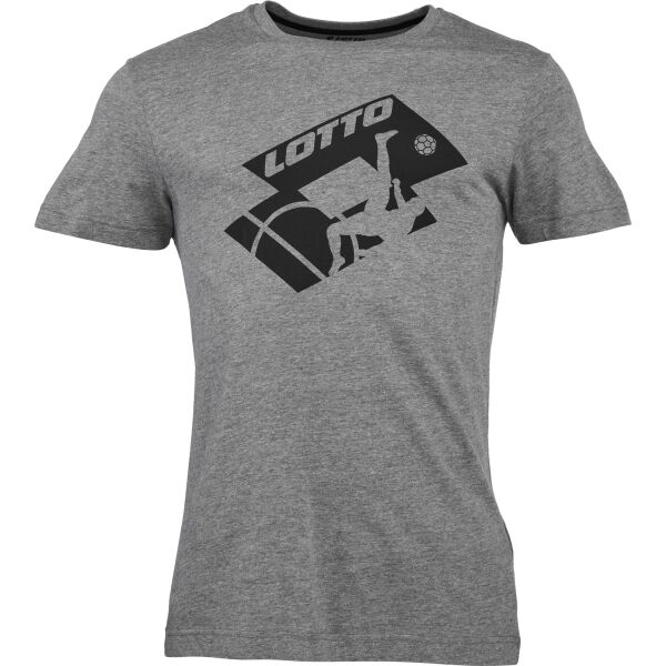 E-shop Lotto SOCCER CLUB TEE Pánské tričko, tmavě šedá, velikost
