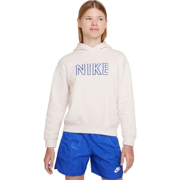 Nike SPORTSWEAR Dívčí Mikina, Bílá, Veľkosť XL