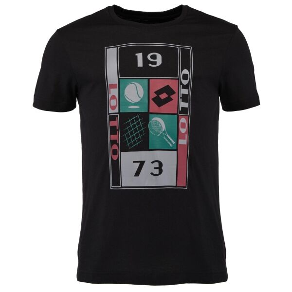Lotto SUPRA VII TEE Pánské Tričko, černá, Veľkosť L