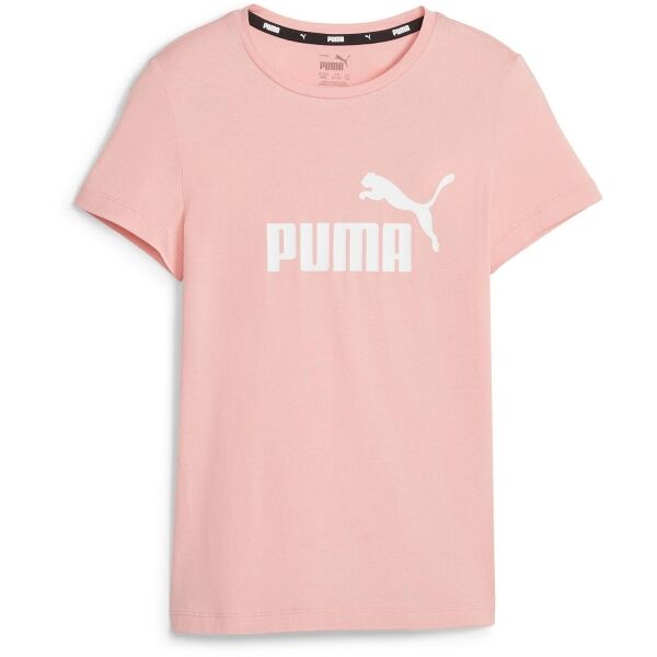 E-shop Puma ESSENTIALS LOGO TEE Dívčí triko, růžová, velikost