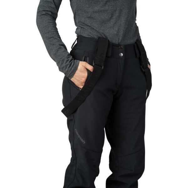 Hannah KENTA Dámské Lyžařské Softshellové Kalhoty, černá, Veľkosť 36