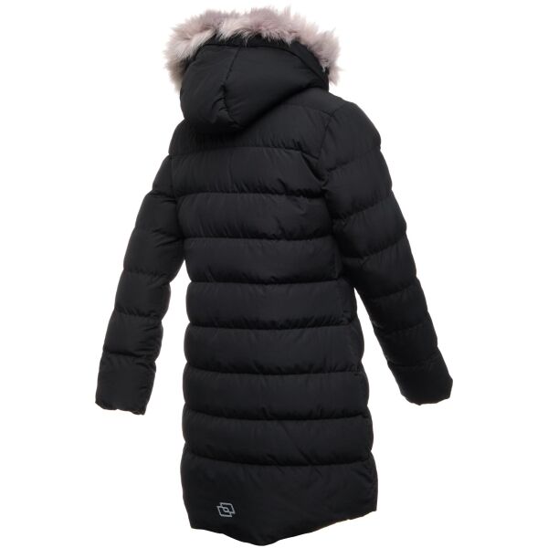 Lotto LORNIE Dívčí Prošívaný Zimní Kabát, černá, Veľkosť 128-134