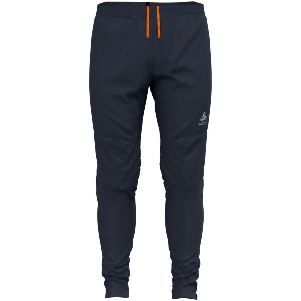 E-shop Odlo ZEROWEIGHT WARM Pánské zimní běžecké kalhoty, tmavě modrá, velikost
