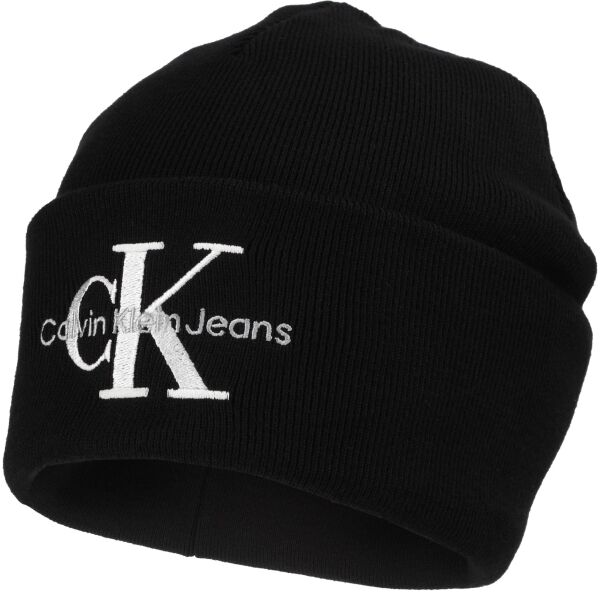 Calvin Klein MONOLOGO EMBRO Zimní čepice, černá, Veľkosť UNI