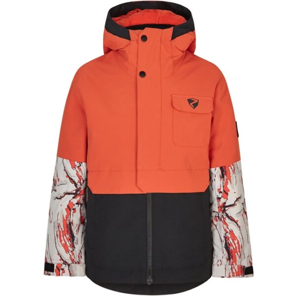 E-shop Ziener AWED Chlapecká lyžařská/snowboardová bunda, oranžová, velikost