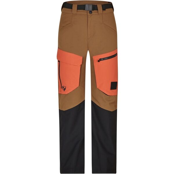 E-shop Ziener AKANDO Chlapecké lyžařské/snowboardové kalhoty, hnědá, velikost