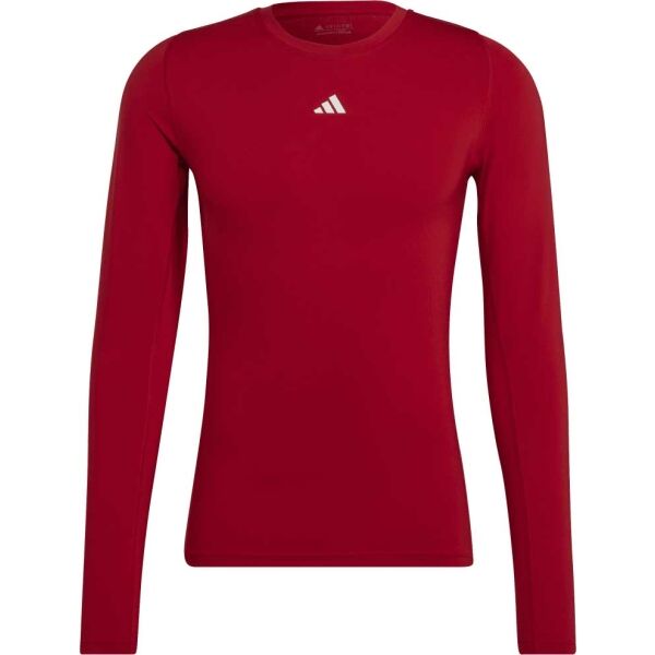 adidas TECHFIT Pánské termo triko, červená, velikost