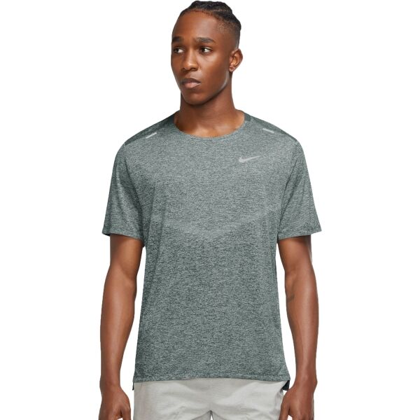 Nike RISE 365 Pánské běžecké tričko, zelená, velikost