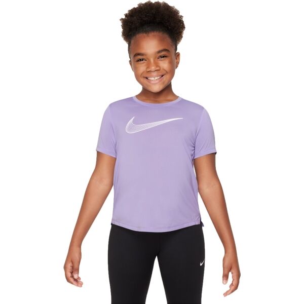 Nike ONE Dívčí tričko, fialová, velikost