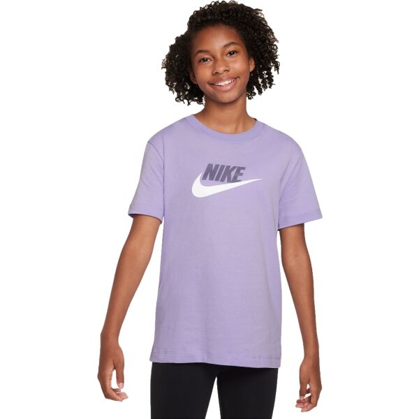 Nike SPORTSWEAR Dívčí tričko, fialová, velikost