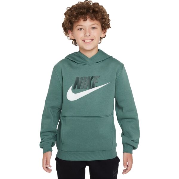 Nike SPORTSWEAR Dětská mikina, tmavě zelená, velikost