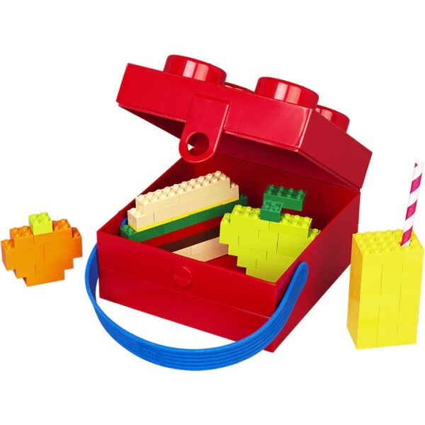 LEGO Storage HANDLE BOX Box Na Svačinu, červená, Veľkosť UNI