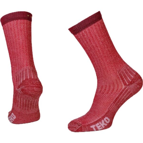 TEKO ECO HIKE 2.0 Outdoorové Ponožky, červená, Veľkosť XL