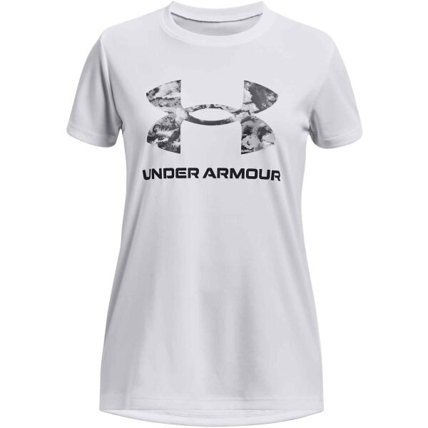 Under Armour TECH SOLID Dívčí tričko, bílá, velikost