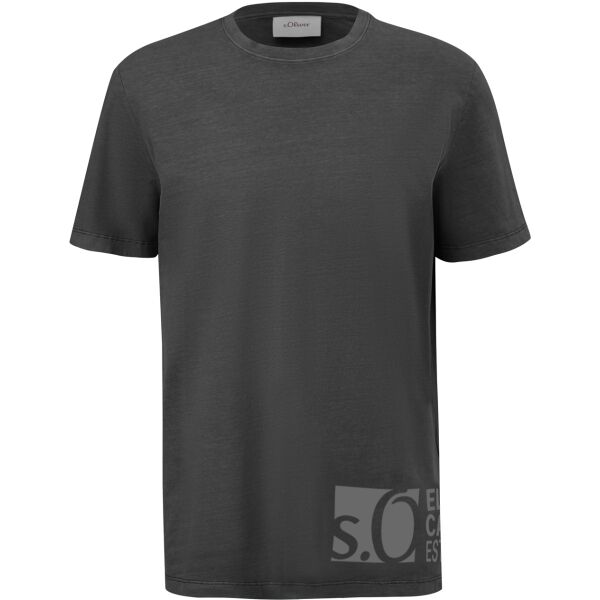 s.Oliver RL T-SHIRT Pánské tričko, tmavě šedá, velikost