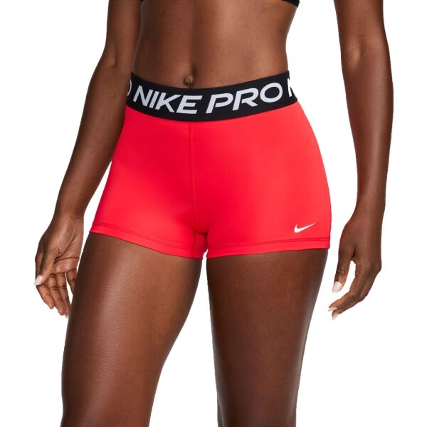 Nike PRO 365 Dámské elastické šortky, červená, velikost
