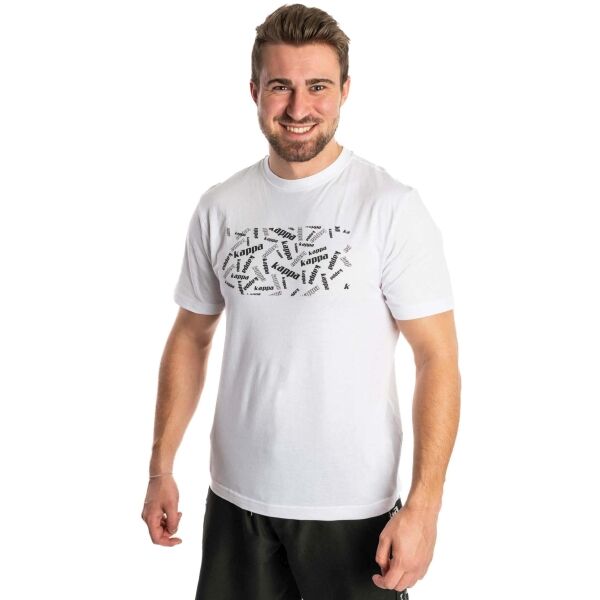 Kappa LOGO FRIBOLO Pánské triko, bílá, velikost