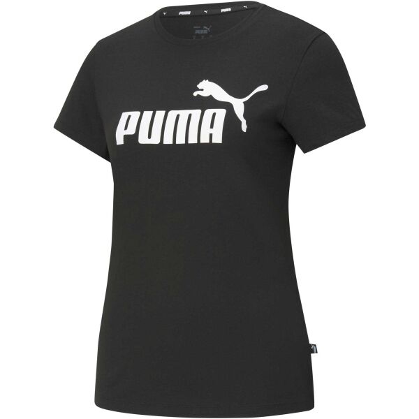 Puma ESSENTIALS LOGO TEE Dámské triko, černá, velikost