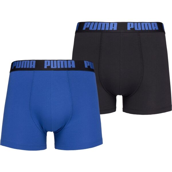 Puma BASIC 2P Pánské boxerky, modrá, velikost