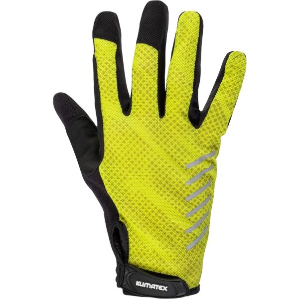 Klimatex MIHAU Unisex celoprstové cyklo rukavice, světle zelená, velikost