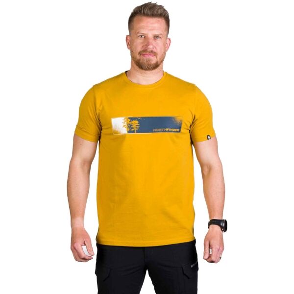 Northfinder DUSTY Pánské triko, žlutá, velikost