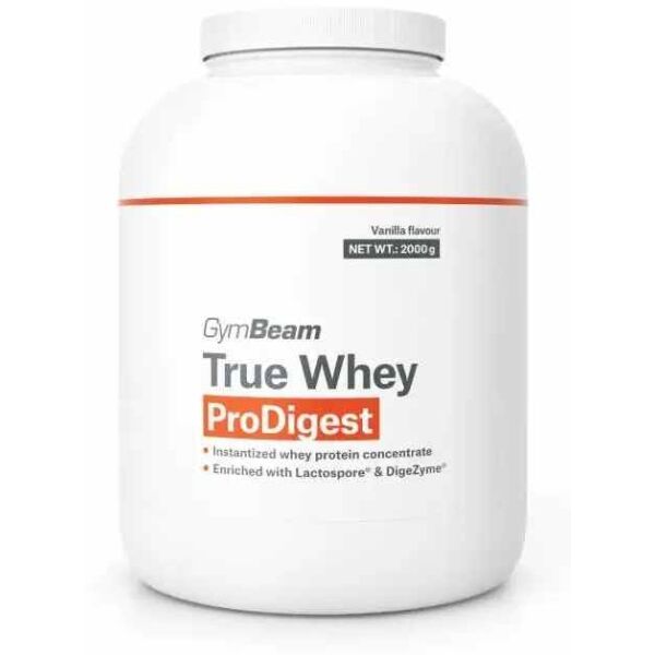 GymBeam TRUE WHEY PRODIGEST 2000 G VANILKA Syrovátkový protein, , velikost 2 KG