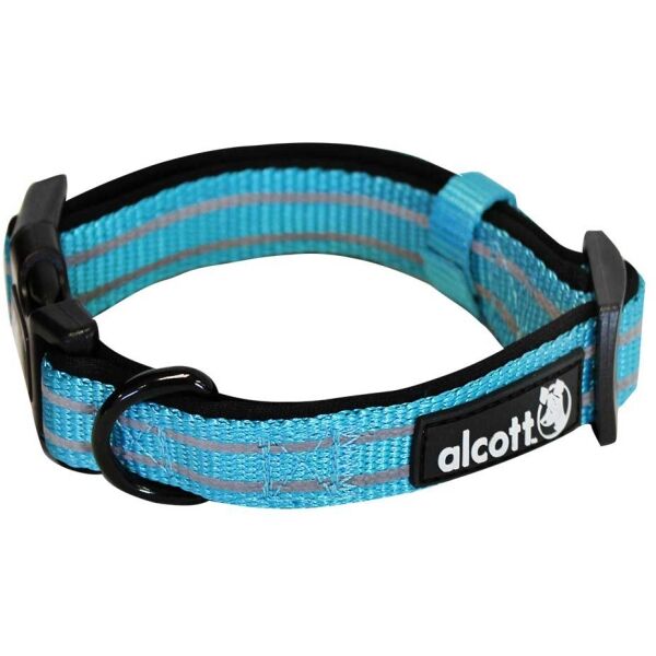 ALCOTT ADVENTURE S Reflexní obojek pro psy, světle modrá, velikost S