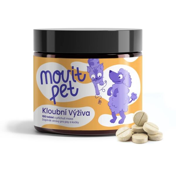 MOVIT ENERGY MOVIT PET KLOUBNÍ VÝŽIVA, 100 TABLET S PŘÍCHUTÍ MASA Kloubní výživa pro zvířata, , velikost