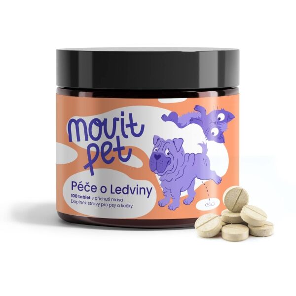 MOVIT ENERGY MOVIT PET PÉČE O LEDVINY, 100 TABLET S PŘÍCHUTÍ MASA Podpora ledvin zvířat, , velikost