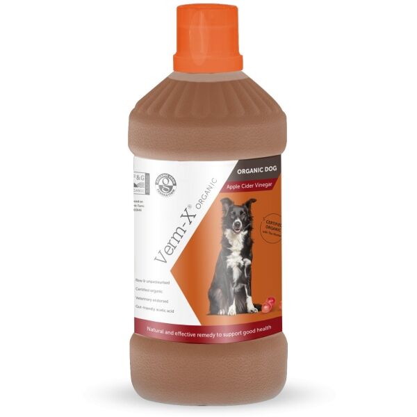 VERM-X ORGANIC APPLE CIDER VINEGAR Organický jablečný ocet pro psy, mix, velikost