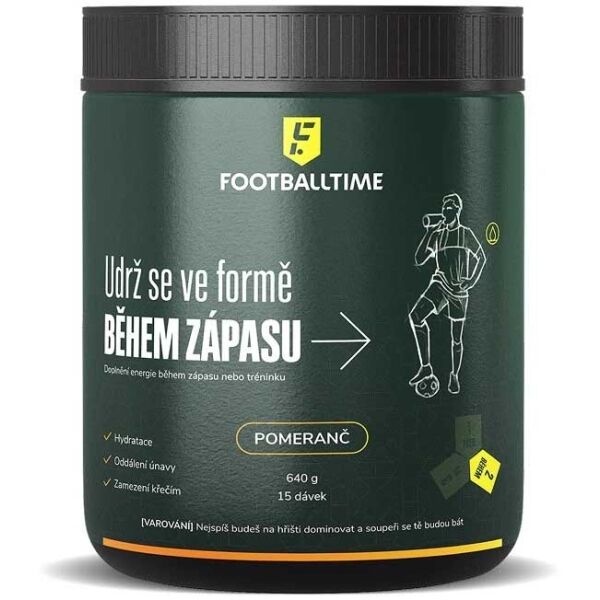 FOOTBALLTIME UDRŽ SE VE FORMĚ BĚHEM ZÁPASU POMERANČ Iontový nápoj, , velikost 640 G