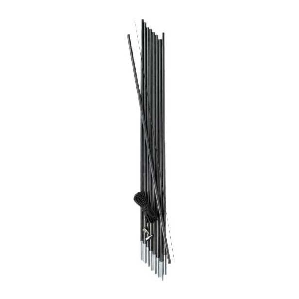 HIGHLANDER FIBREGLASS 7,9 MM Sada na opravu tyčí ke stanu, černá, velikost