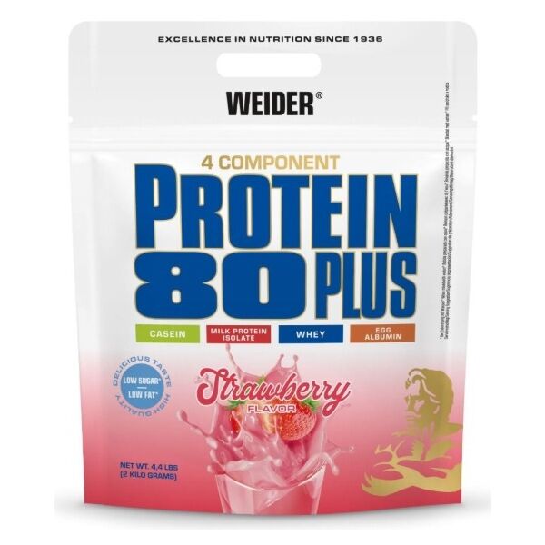 WEIDER PROTEIN 80 PLUS, SÁČEK 500G, STRAWBERRY Vícesložkový protein, , velikost 500 G