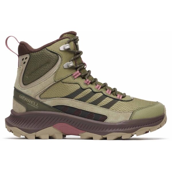 Merrell SPEED STRIKE 2 THERMO MID WP Dámské outdoorové boty, zelená, velikost 40.5
