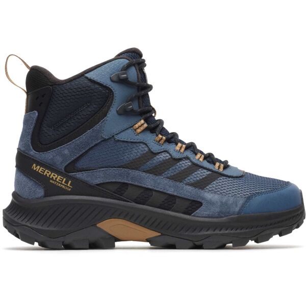 Merrell SPEED STRIKE 2 THERMO MID WP Pánské outdoorové boty, tmavě modrá, velikost 44