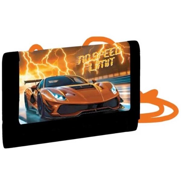 Oxybag AUTO SPEED Dětská textilní peněženka, černá, velikost