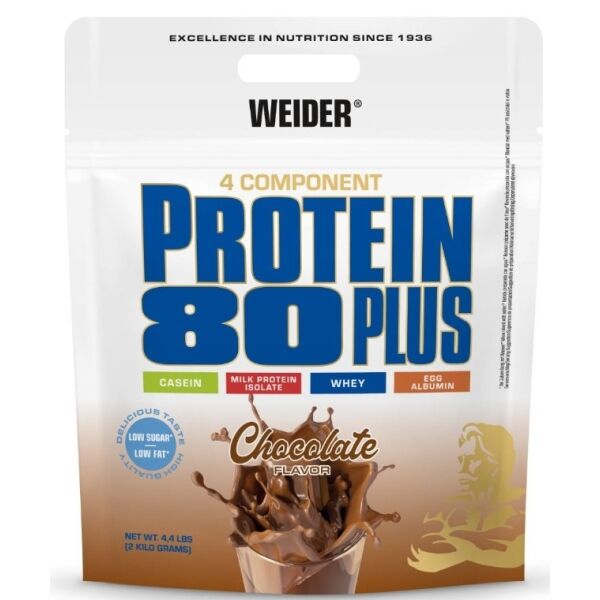 WEIDER PROTEIN PLUS 80, 2000G CHOCOLATE Protein, , velikost 2 KG