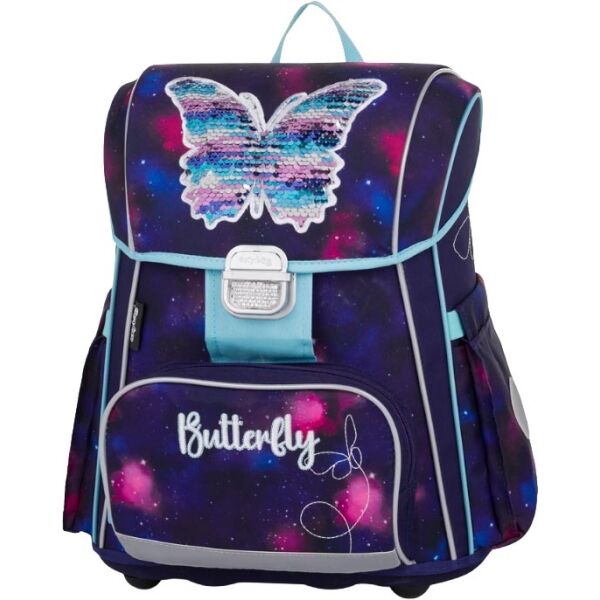Oxybag PREMIUM BUTTERFLY Školní aktovka, fialová, velikost