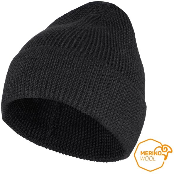 Klimatex WOOLY MERINO Čepice, černá, velikost