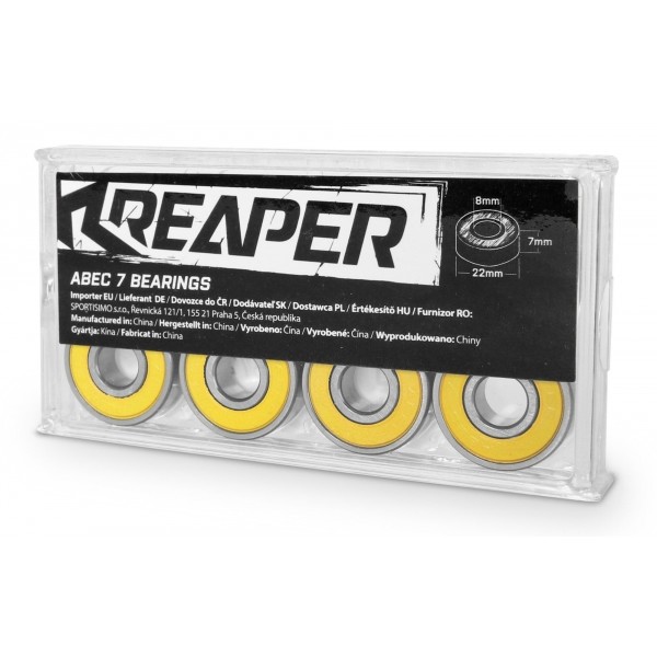 E-shop Reaper ABEC7 Náhradní sada ložisek, žlutá, velikost