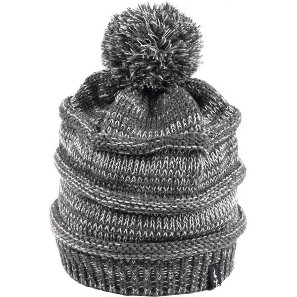 E-shop Finmark WINTER HAT Dámská pletená čepice, šedá, velikost