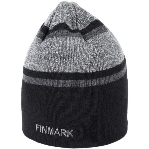 E-shop Finmark WINTER HAT Pánská pletená čepice, černá, velikost