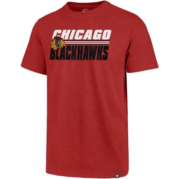 E-shop 47 NHL CHICAGO BLACKHAWKS SHADOW CLUB TEE Pánské tričko, červená, velikost M