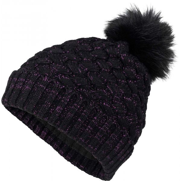 E-shop Lewro ASUMAN Dívčí pletená čepice, černá, velikost