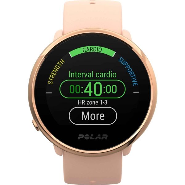 E-shop POLAR IGNITE Multisportovní hodinky s GPS a záznamem tepové frekvence, růžová, velikost